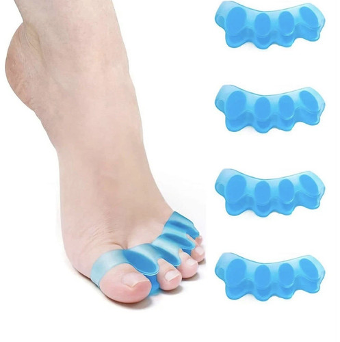 Pairs blue gel toe spacers - toe,