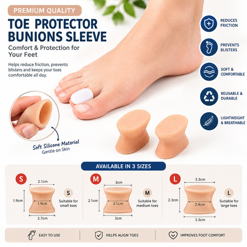2pcs gel toe separators - gel,
