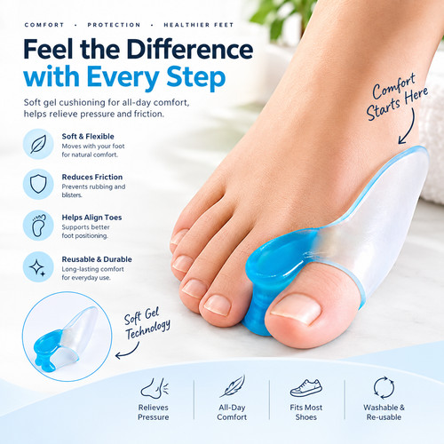 Silicone toe separator gel - silicone,