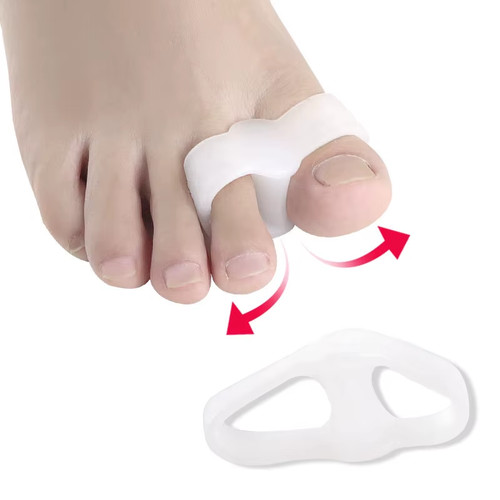 2pcs soft gel toe separators - gel,