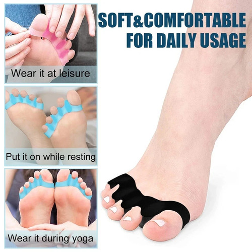 2pcs silicone toe separator - silicone,